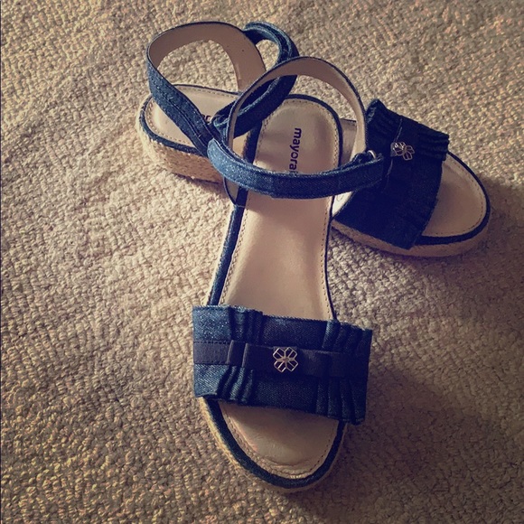 Mayoral Other - Mayoral Girls Blue Denim Espradilles